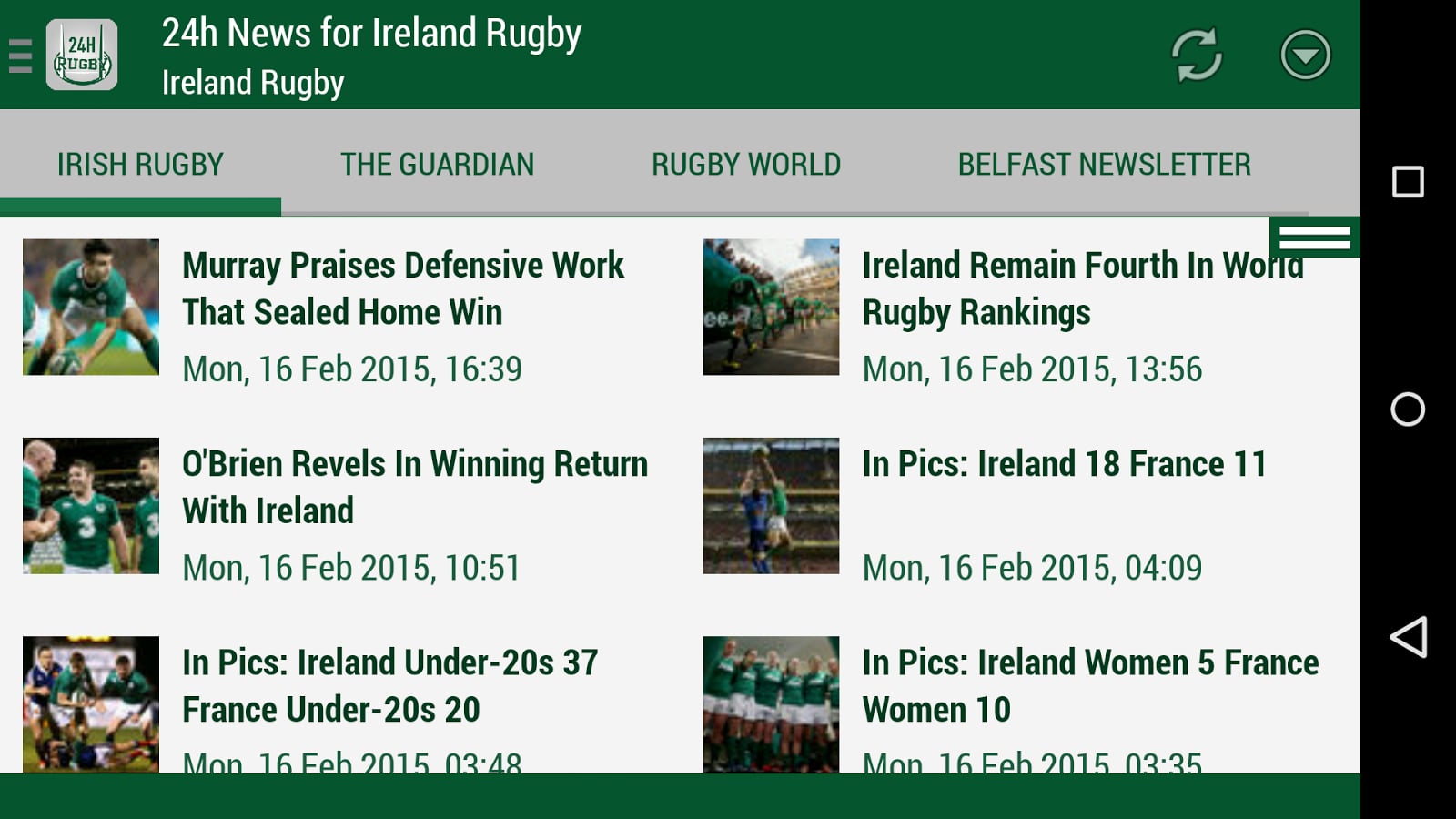 Ireland Rugby 24h截图4