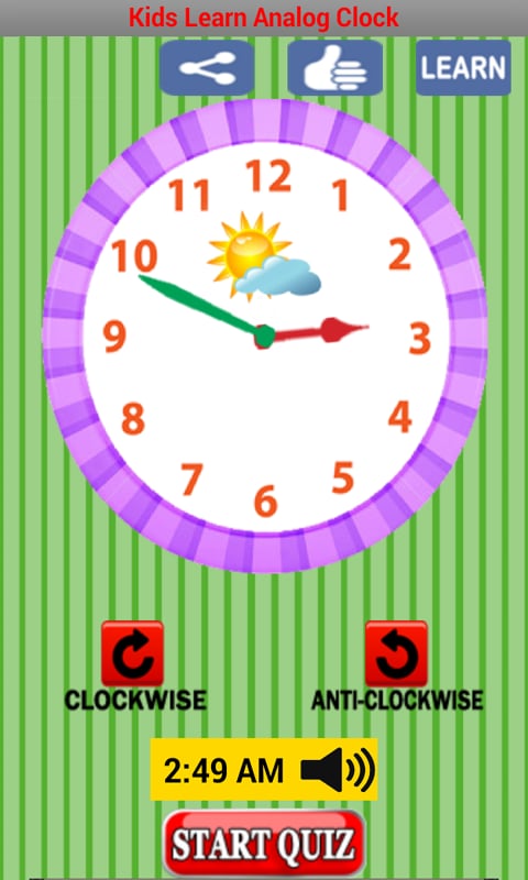 Kids Learn Analog Clock截图2