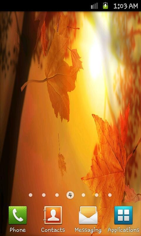 Galaxy Autumn Livewallpaper截图3