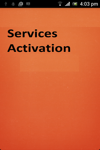 Services Activation截图1