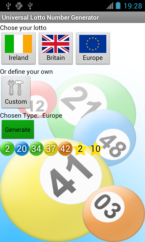 Universal Lotto Number Picker截图2