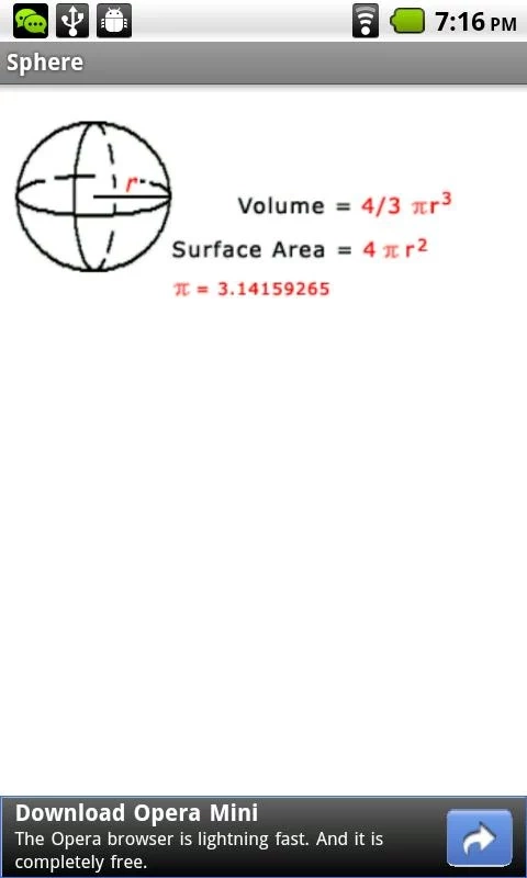 Volume and Area Formula截图2