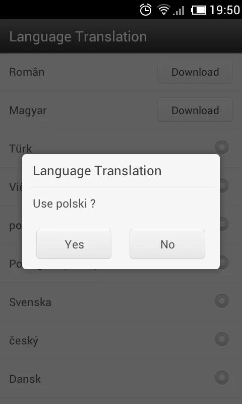 Polish Language GOWeatherEX截图1