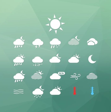 Simple Clean Weather Iconset截图