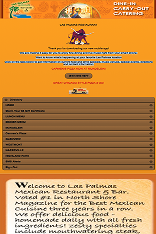 LAS PALMAS RESTAURANT截图1