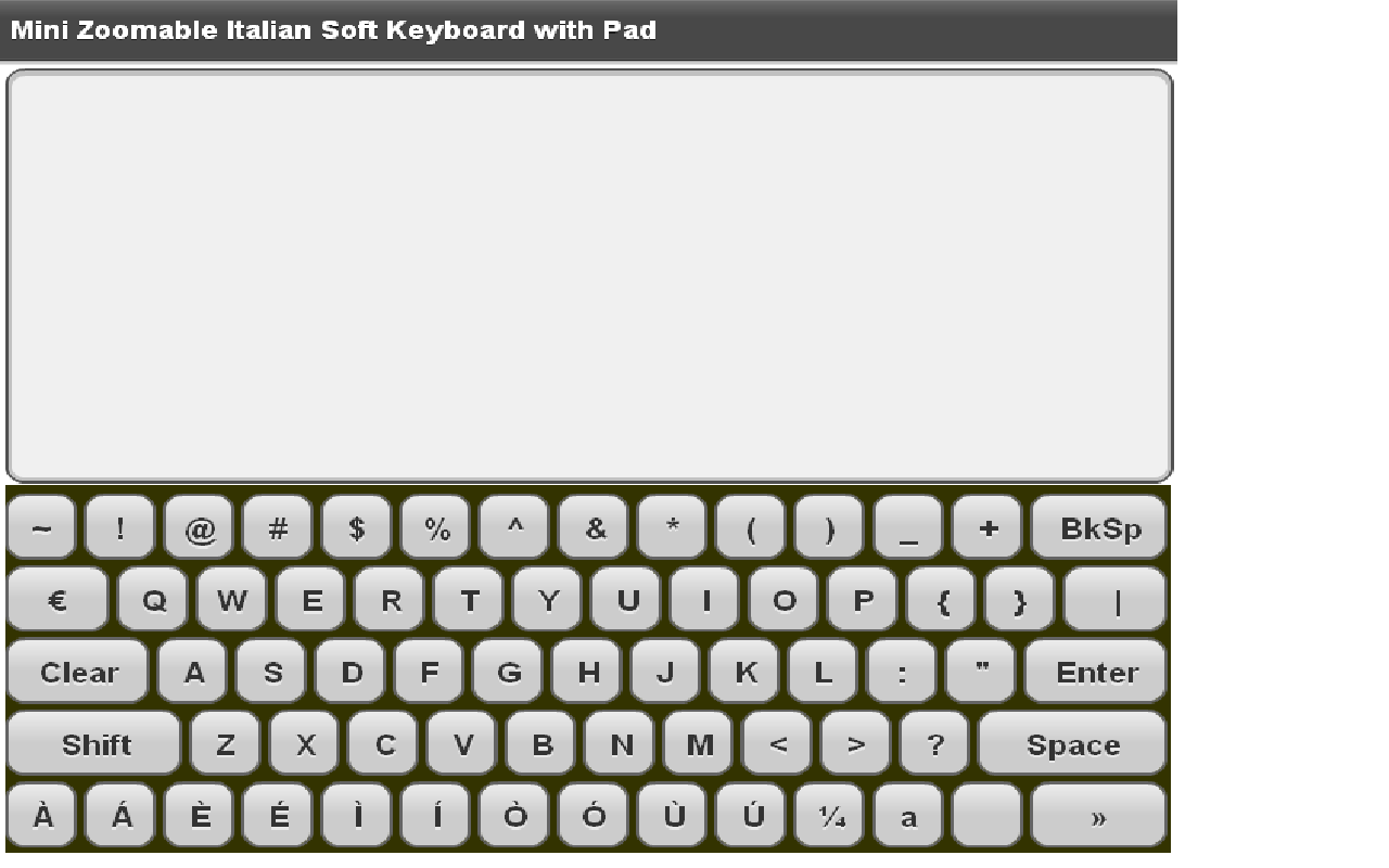 Mini Italian Keyboard & Pad截图2