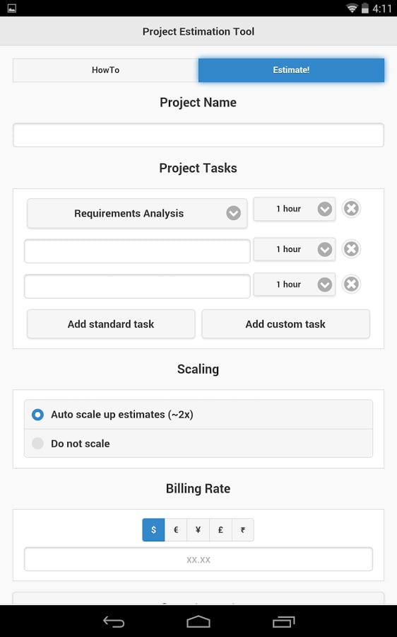 Project Estimation Tool截图9