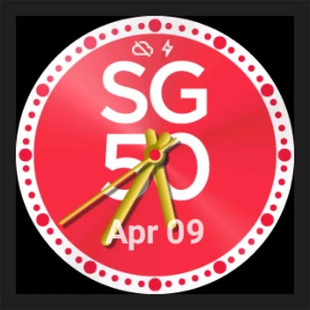 SG50 Analog Watch Face截图2