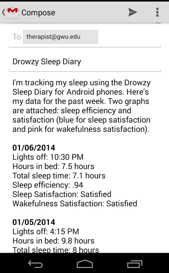 Drowzy Sleep Diary截图2