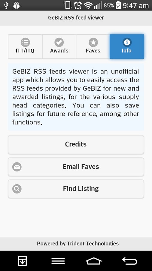 GeBIZ RSS viewer截图5