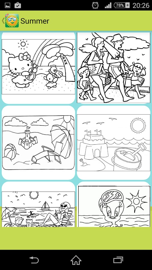 Summer Coloring Pages截图7