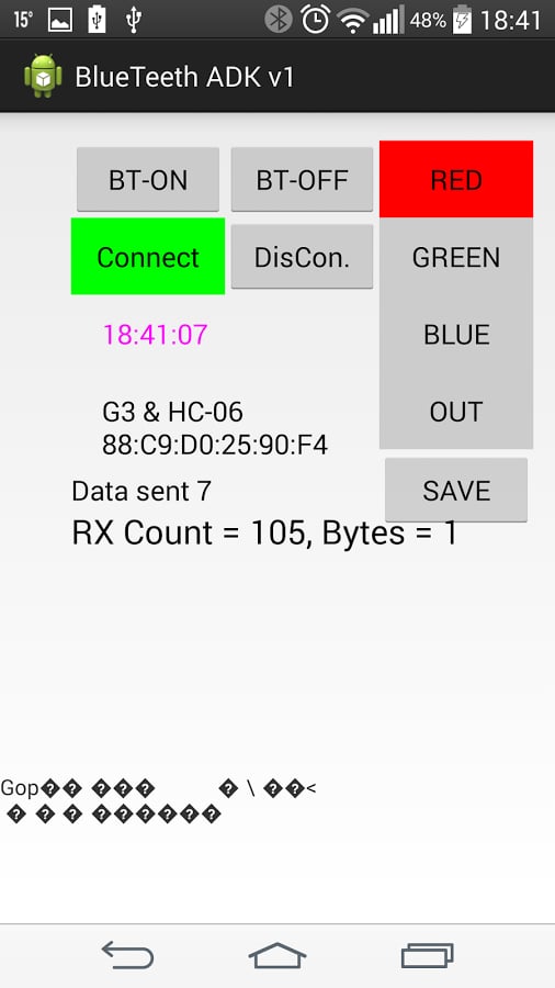 Bluetooth Serial IO Hard...截图3