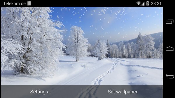 Falling Snow Free LWP截图5