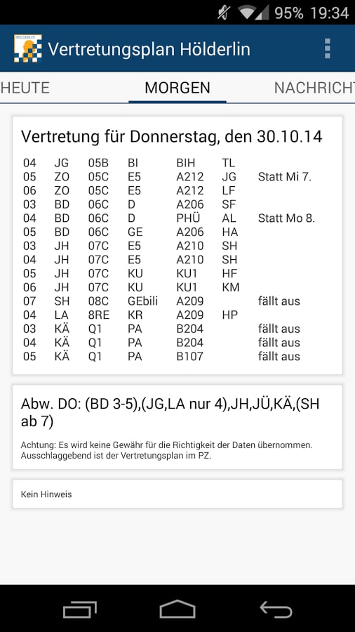 Vertretungsplan H&ouml;lderli...截图4