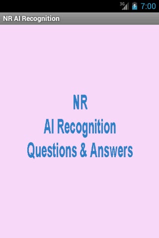 NR AI Recognition截图1