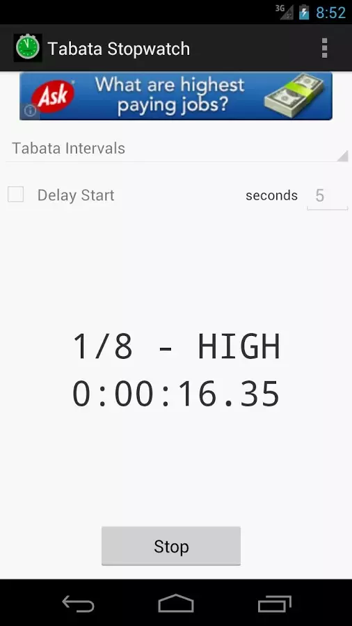 Tabata Stopwatch截图1