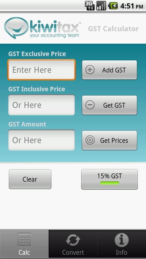 Kiwitax GST Calculator截图1