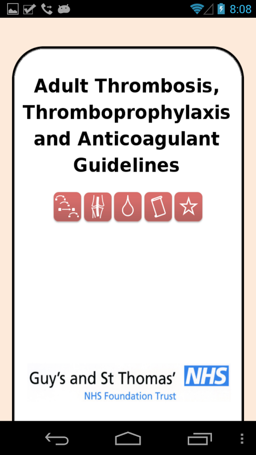 Thrombosis Guidelines截图1