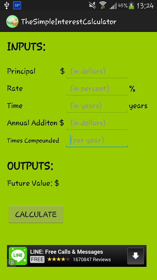 Simple Interest Calculator截图2