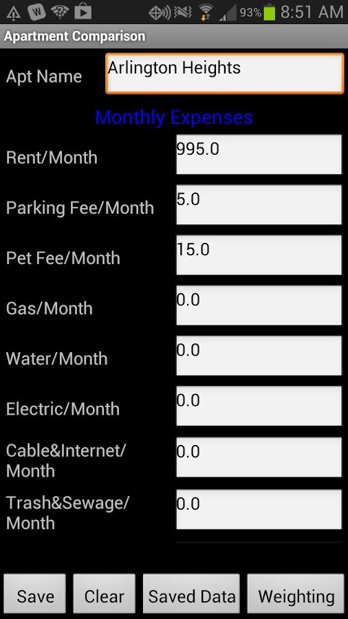 Apartment Comparison截图1