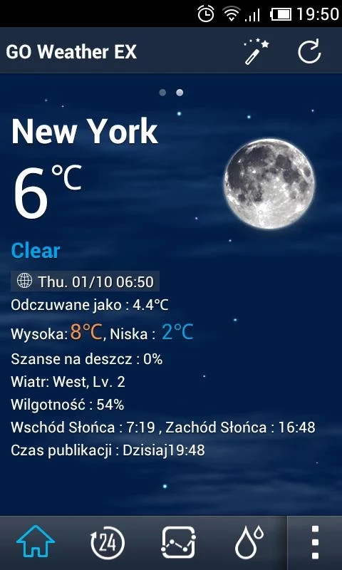 Polish Language GOWeatherEX截图2