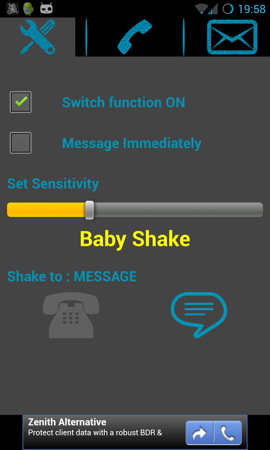 Shake to Call/Message FREE截图1