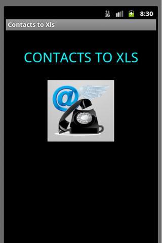 Contacts to Xls截图1