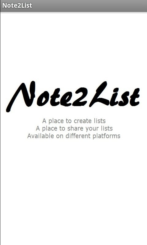 Note2List - free截图1