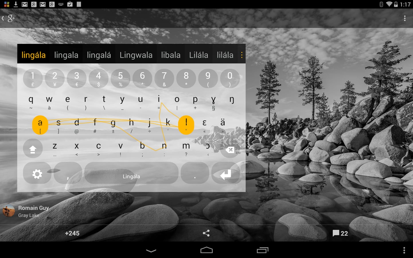 Lingala Keyboard plugin截图1