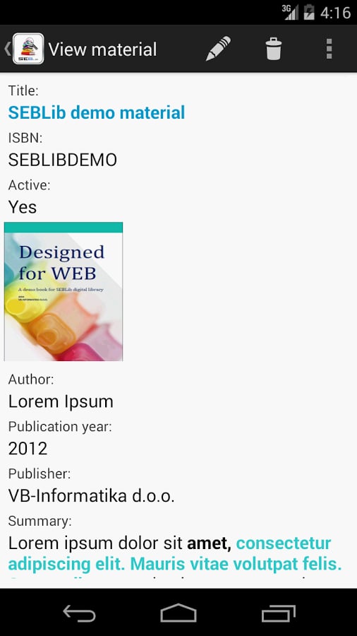 SEBLib digital library截图10