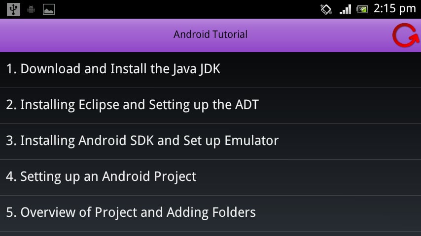 Android Tutorials截图4