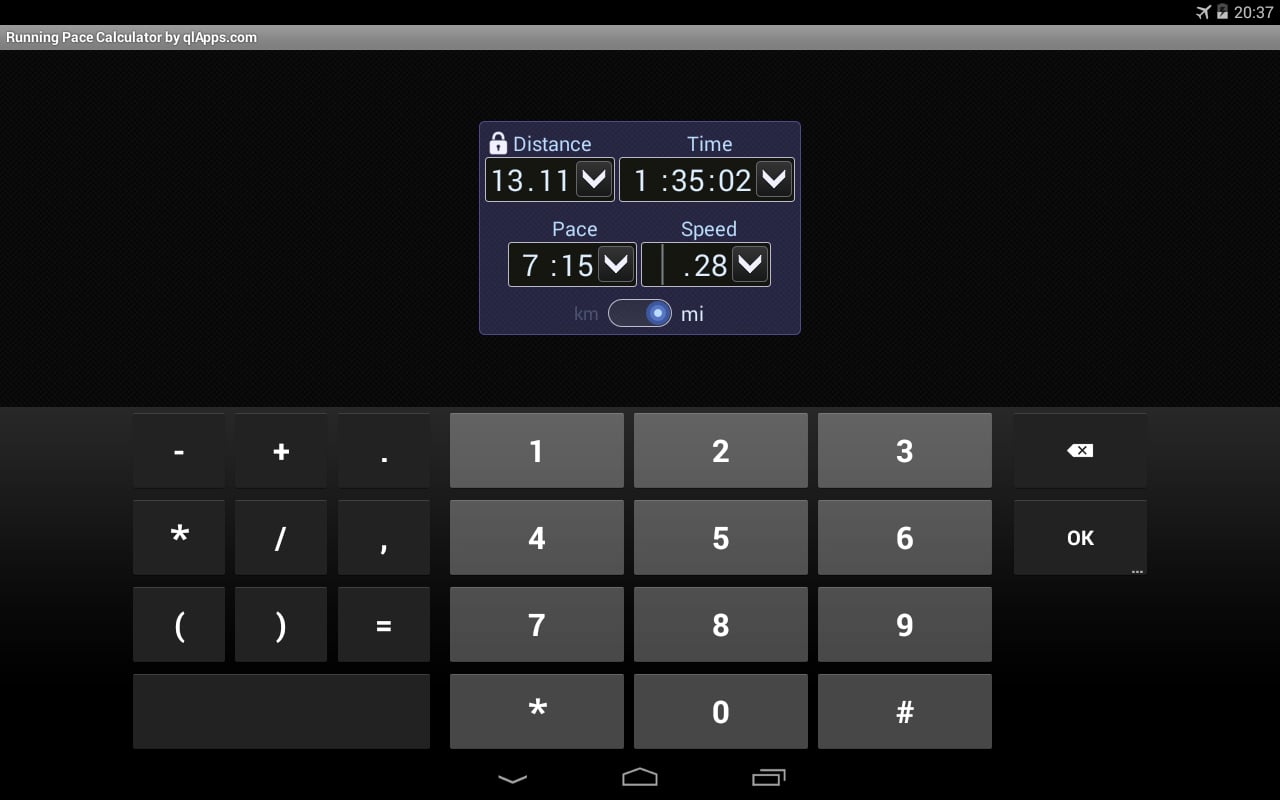 Running Pace Calculator截图2
