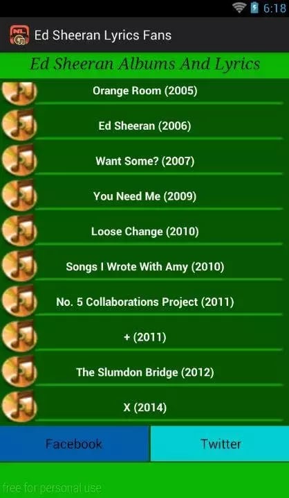 Ed sheeran Lyrics Fans截图2