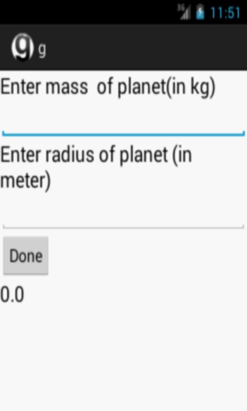 g(acceleration due to gr...截图1