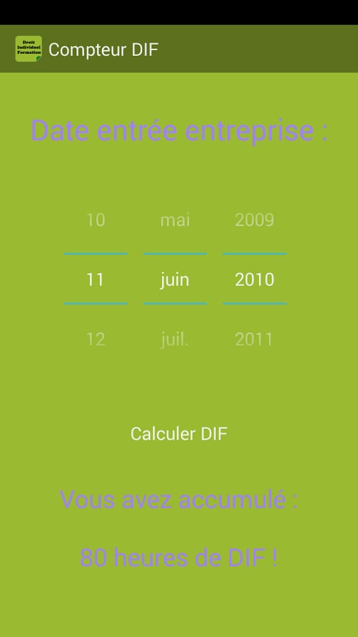 Compteur DIF entreprise截图2