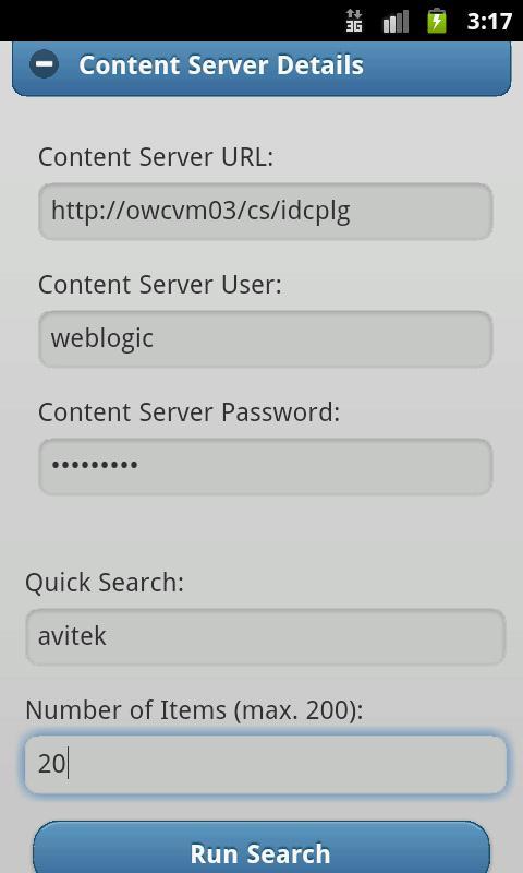 Oracle WebCenter Quick Search截图1