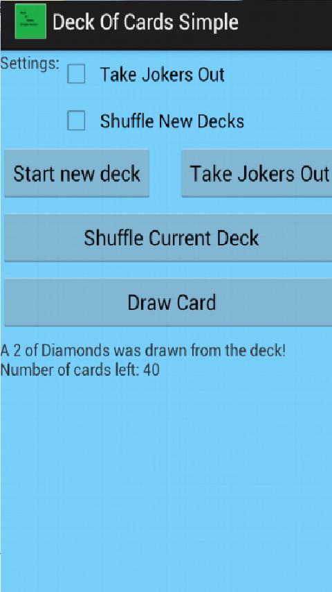 Deck of Cards Simple截图2