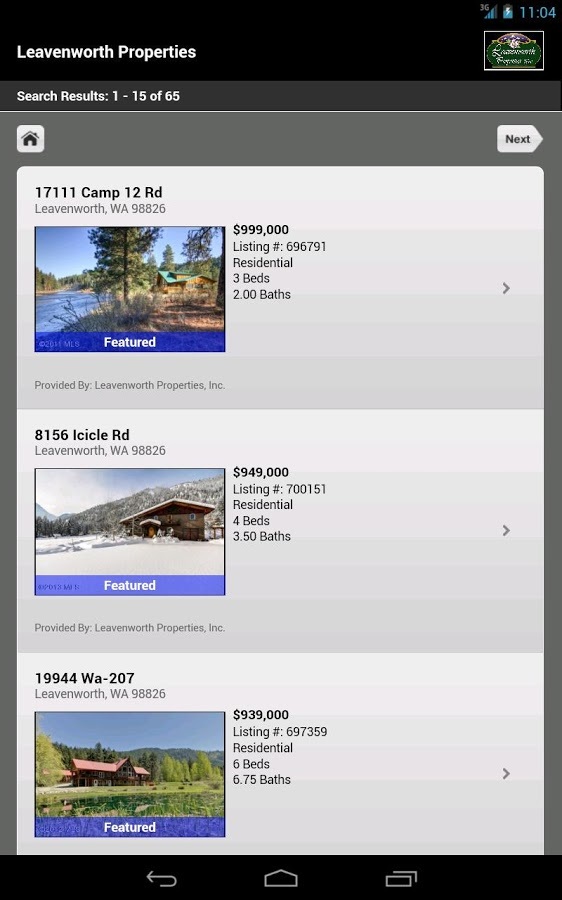 Leavenworth Real Estate Search截图3