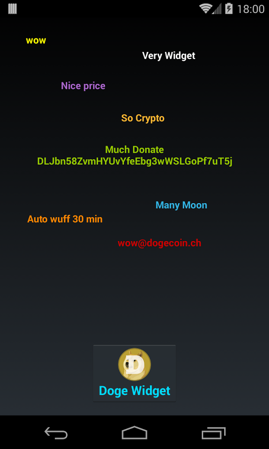 Dogecoin Widget截图2