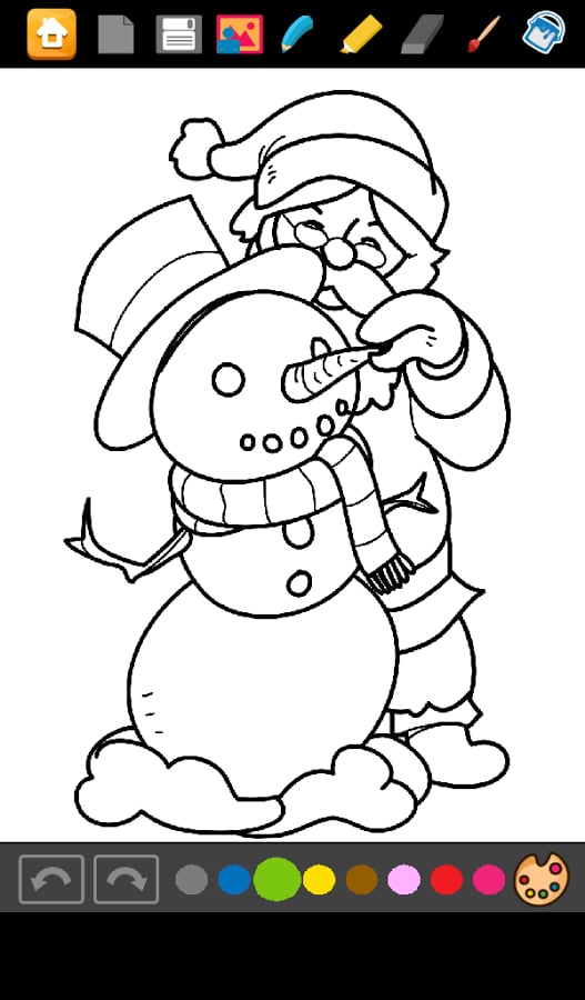 Santa Claus Coloring截图2