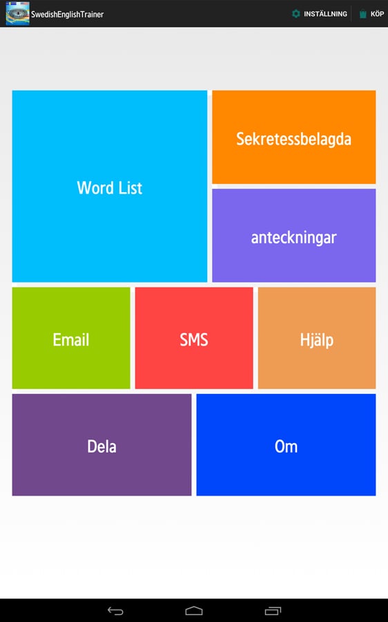 Swedish - English Verb T...截图2