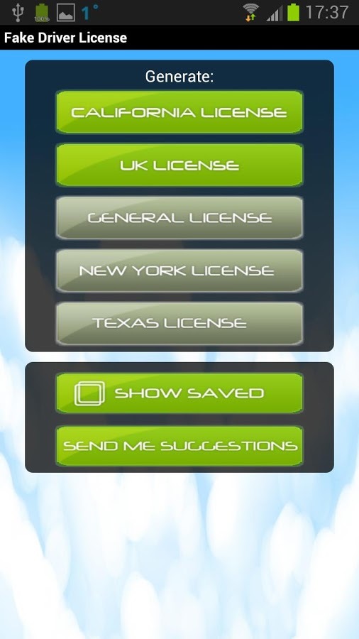 Driver License Generator截图1