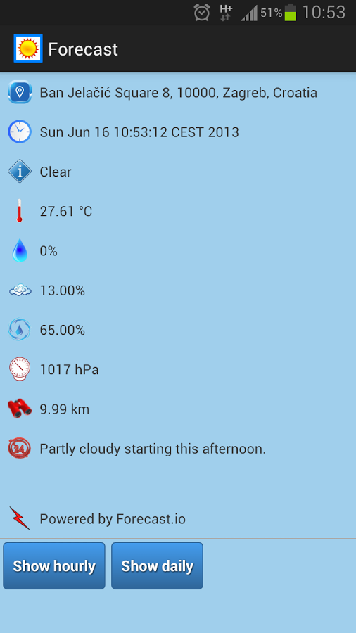 BlueSkies Weather Forecast截图2