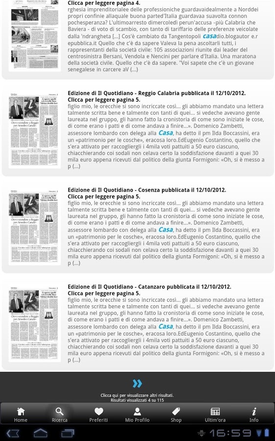 Il Quotidiano della Calabria截图2