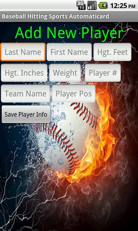 Baseball Hitting Card Creator截图2