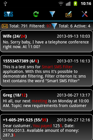 Smart SMS Filter截图1