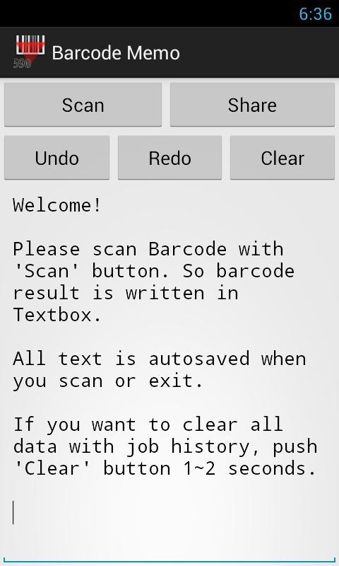 Barcode Memo截图1