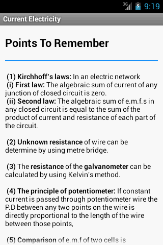 PhysicsPro Current Electricity截图2