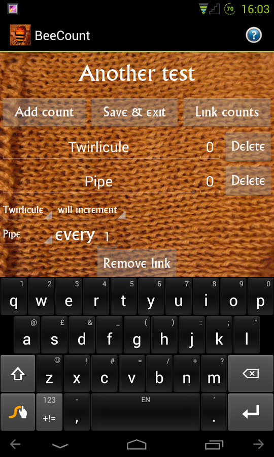BeeCount Knitting Counter截图3