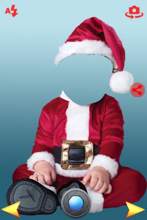 kid santa claus photo ma...截图1